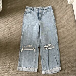 Light Blue Distressed Women Jeans